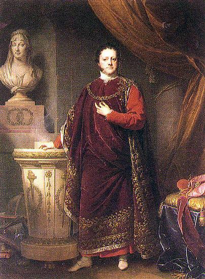 unknow artist Portrait of Joseph II Johann, Prince of Schwarzenberg oil painting image